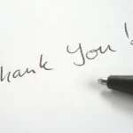 Thank you note