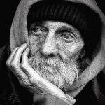 old man thinking
